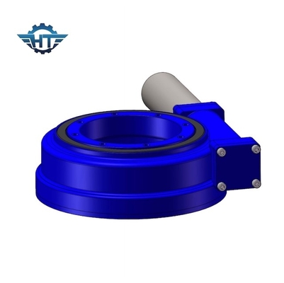 9 นิ้ว Worm Gear Slew Drive 24VDC Motor Slewing Ring Drive