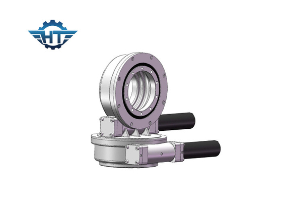 ซื้อ Vertically And Horizontally Mounted Dual Axis Slewing Gear Drive With 24 VDC Motors online manufacture