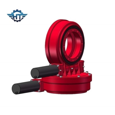 Worm Solar Tracker Slew Drive พร้อมมอเตอร์ดาวเคราะห์ 24VDC สำหรับระบบติดตามแกนคู่