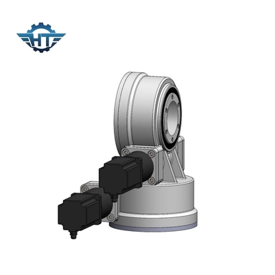 Worm Gear Dual Axis Slew Drive สำหรับ Solar Tracker พร้อมการสัมผัสหลายฟันและมอเตอร์ 24V