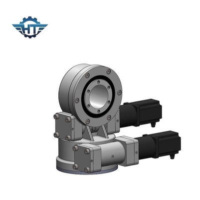 ตัวติดตามแสงอาทิตย์แบบแกนคู่แบบปิด Slew Drive Worm Gear Slewing สำหรับระบบติดตามการติดตั้ง PV