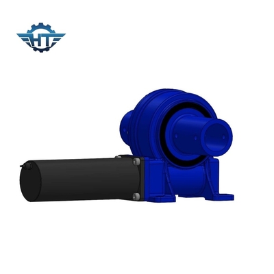 VE5 โมเดลติดตั้งแนวราบ Worm Gear Slew Drive กับ 24V DC Brushed Gear Motors สําหรับเครื่องติดตามแสงอาทิตย์