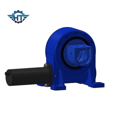 ที่อยู่อาศัยที่ปิดล้อม IP66 Worm Gear Slew Drive พร้อมมอเตอร์ DC 24V สำหรับระบบติดตามพลังงานแสงอาทิตย์