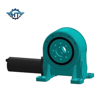ที่อยู่อาศัยที่ปิดล้อม IP66 Worm Gear Slew Drive พร้อมมอเตอร์ DC 24V สำหรับระบบติดตามพลังงานแสงอาทิตย์