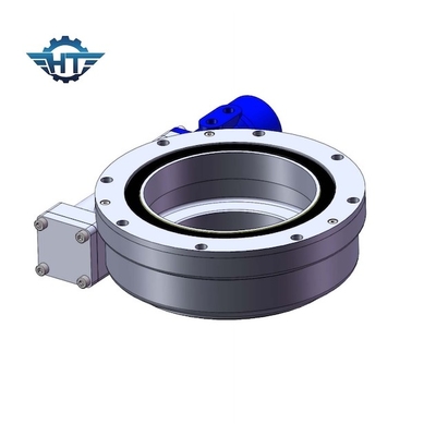 1RPM Worm Gear Slew Drive IP66 Slewing Bearing Drive แกนแนวนอน