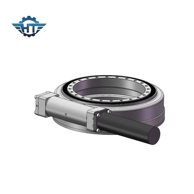 SE7 IP66 กล่องเกียร์ Slew Drive แบบติดตั้งในแนวนอนพร้อมมอเตอร์ไฟฟ้าสำหรับระบบ Solar Trackin